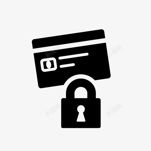 信用卡刷卡安全图标svg_新图网 https://ixintu.com 信用卡 借记卡 刷卡 在线支付 安全 收费 磁条 金融 锁