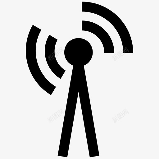 广播塔天线通信塔图标svg_新图网 https://ixintu.com wifi wifi塔 wlan天线 互联网 天线 广播塔 房地产实心图标 无线 通信塔