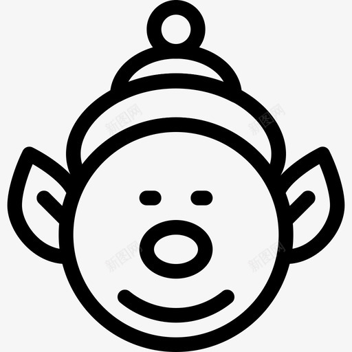 精灵脸妖精图标svg_新图网 https://ixintu.com 圣诞图标集|像素完美 妖精 小鬼 材质 物体 精灵 脸 面具