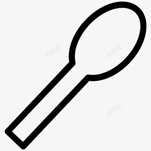采购产品勺子餐具厨房工具图标svg_新图网 https://ixintu.com 厨房工具 采购产品勺子 银器 餐具