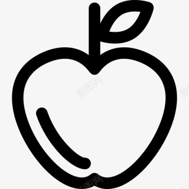 苹果概述食品医药和健康图标图标