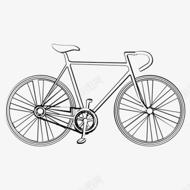 自行车随机性图标图标