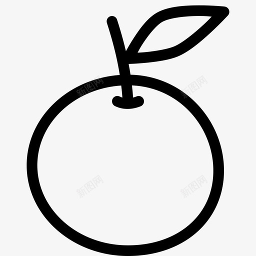 橘子柑橘食物图标svg_新图网 https://ixintu.com 健康 多汁 感恩节 材料 柑橘 橘子 水果 物品 食物