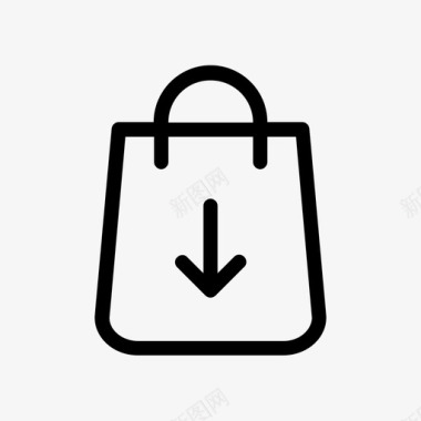 购物袋小包肩包图标图标