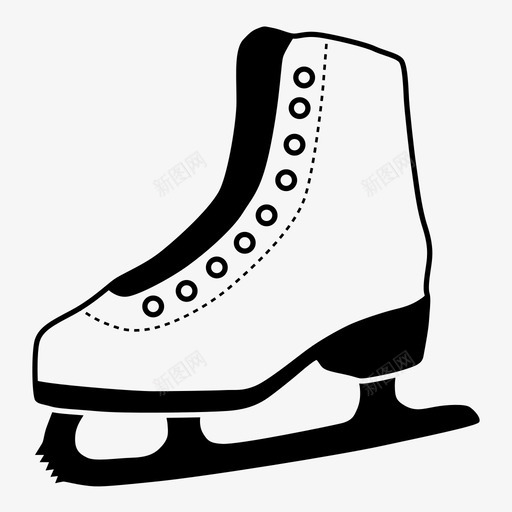 溜冰刮擦花样滑冰图标svg_新图网 https://ixintu.com 刀刃 切割 刮擦 平衡 所有关于滑冰的 溜冰 花样滑冰 运动