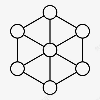 网络分子有机图标图标