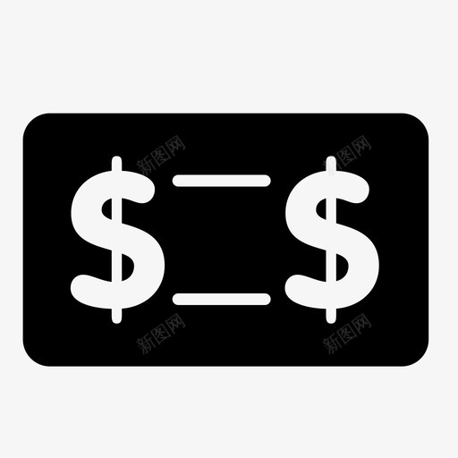 钞票富人支付图标svg_新图网 https://ixintu.com 富人 支付 现金 硬币 纸币 美元 货币 贷款 钞票
