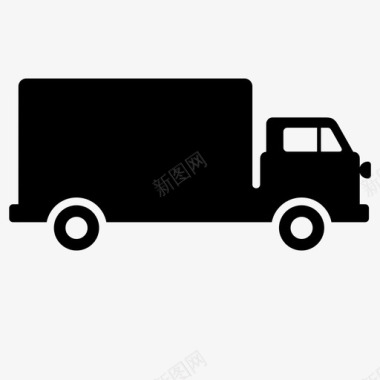 卡车货车司机卡车租赁图标图标