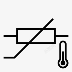 热敏电阻热敏电阻电气元件电子图标高清图片