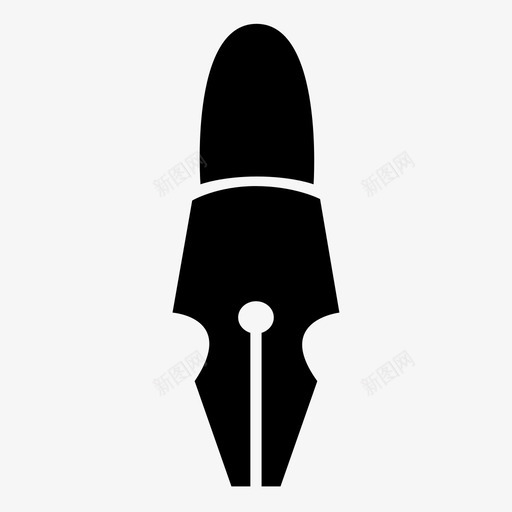 钢笔抄写工具图标svg_新图网 https://ixintu.com 写作 填充物 工具 抄写 笔尖 设计师 设计师工具 钢笔