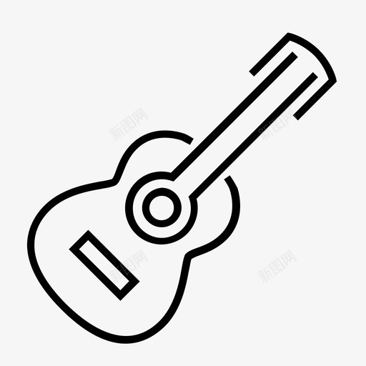 吉他作曲乐器图标svg_新图网 https://ixintu.com 乐器 作曲 吉他 唱歌 弦乐 音乐