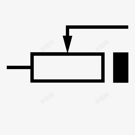 变阻器电子元件五金件图标svg_新图网 https://ixintu.com 五金件 变阻器 技术 电子元件 电气元件 电阻