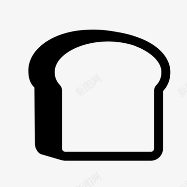 面包白面包美味图标图标
