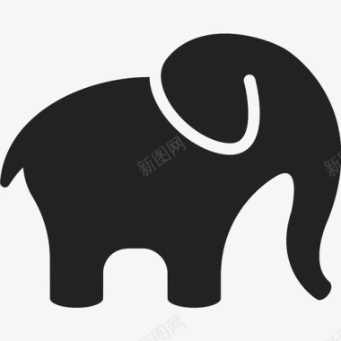 大象一个人图标图标