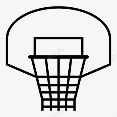 篮球圈篮板球门图标图标