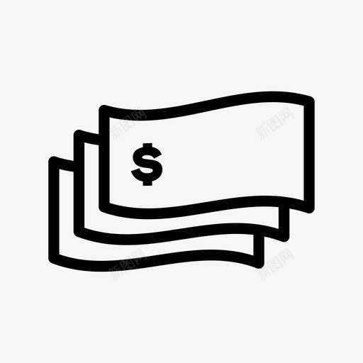 纸币杜拉斯货币图标svg_新图网 https://ixintu.com 杜拉斯 纸币 货币