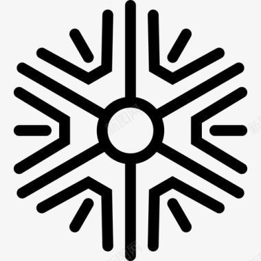 雪花圣诞节装饰图标图标
