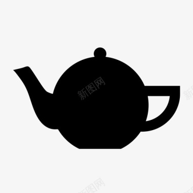 茶壶柴瓷器图标图标