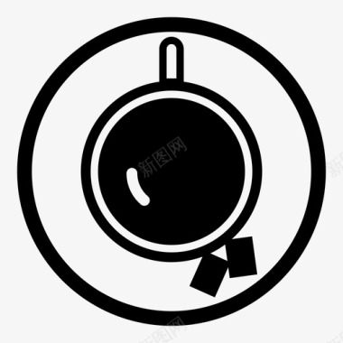 加糖的咖啡休息咖啡因图标图标