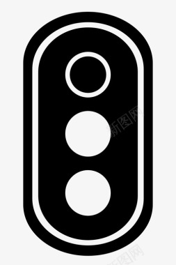 红绿灯车辆交通信号灯图标图标