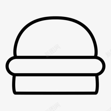 汉堡包小面包奶酪图标图标