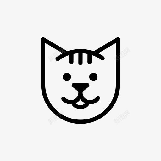 猫宠物猫小猫猫图标svg_新图网 https://ixintu.com 动物头 动物脸 宠物猫 小猫 小猫猫 猫 猫头 猫脸 脸