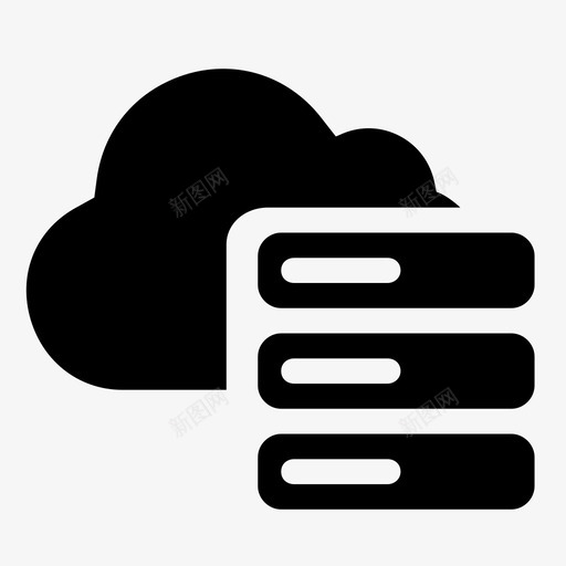 服务器系统存储图标svg_新图网 https://ixintu.com web 中心 云 备份 存储 应用程序 数据库 服务器 系统