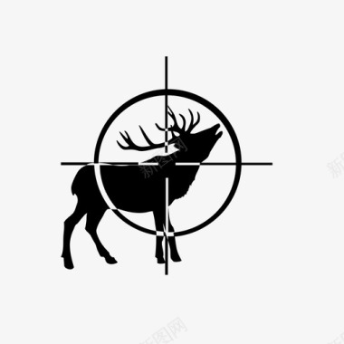 打猎猎鹿图标图标