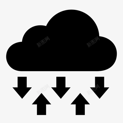 云存储空间图标svg_新图网 https://ixintu.com 云 云存储 共享 在线 多租户 天空 存储 服务 种子 空间 降水 雨水