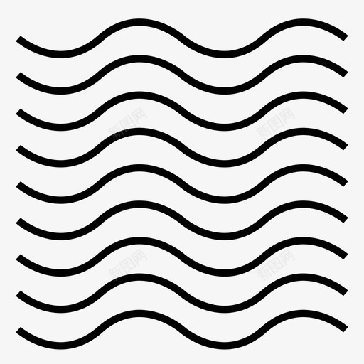 海浪热浪海洋图标svg_新图网 https://ixintu.com 冲浪 声波 夏天 无线电 海洋 海浪 热浪 能量传输
