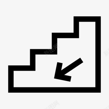 楼梯楼下家图标图标