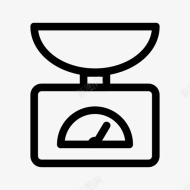 秤烹饪设备图标图标