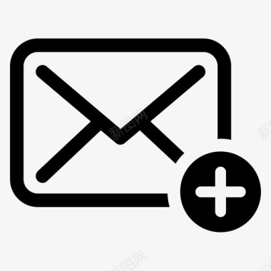 新电子邮件发送信函图标图标