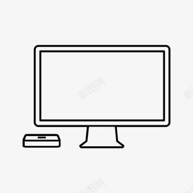 台式显示器电脑显示器电脑屏幕图标图标