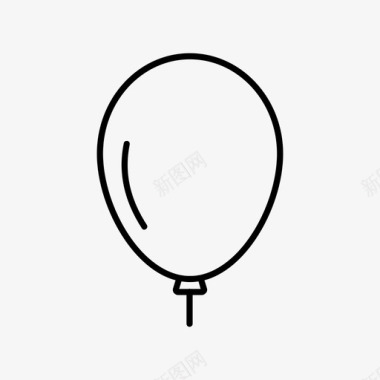 气球庆祝漂浮图标图标