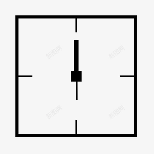 时钟时间秒表图标svg_新图网 https://ixintu.com 6点钟 小时 方形时钟 时钟 时间 最小值 正方形 秒表 计时器