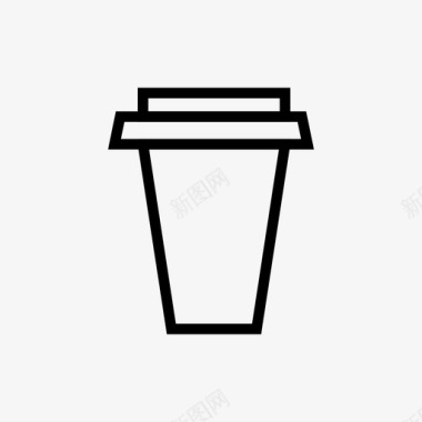咖啡外卖杯早上图标图标