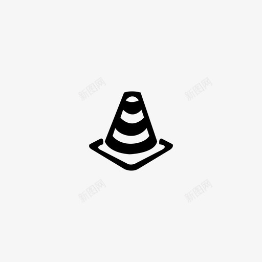 交通锥安全标志图标svg_新图网 https://ixintu.com 交通锥 安全标志