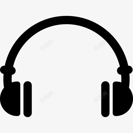 耳机电子产品收听设备图标svg_新图网 https://ixintu.com 收听设备 电子产品 耳机 音乐