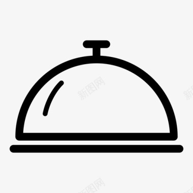 餐具盘子客房服务图标图标