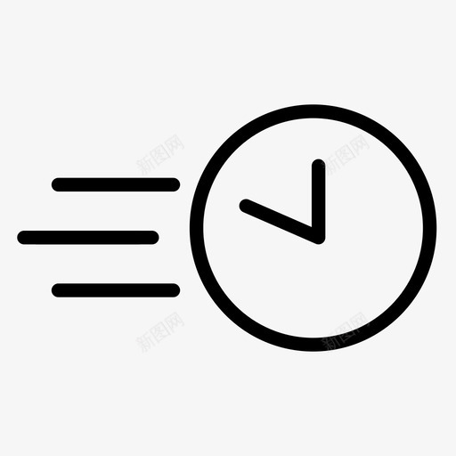 快时间速度图标svg_新图网 https://ixintu.com 小时 快 急 慢 成长 拖延 时间 时间表 速度
