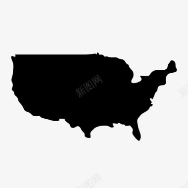 美国地理国土图标图标