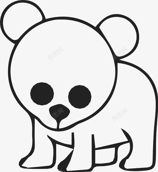 熊小熊巨熊图标svg_新图网 https://ixintu.com 动物 动物园动物 哺乳动物 小熊 巨熊 手绘 熊 素描 野生动物