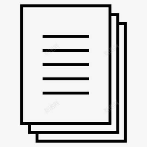 文件文本报表图标svg_新图网 https://ixintu.com 信函 报告 报表 文件 文本 文档 日记 条目 注释 纸张 详细信息