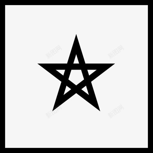 摩洛哥非洲大西洋图标svg_新图网 https://ixintu.com 世界 国家 国旗 大西洋 摩洛哥 方旗 星星 非洲