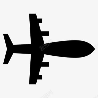 飞机喷气式飞机发动机图标图标
