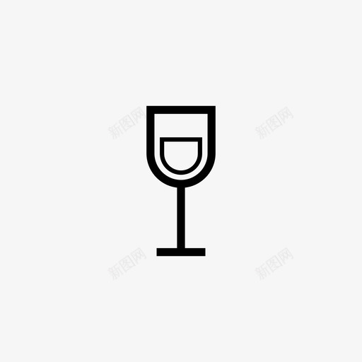 酒杯水液体图标svg_新图网 https://ixintu.com 小而简单 水 水晶 液体 玻璃杯 酒杯 酒精 饮料