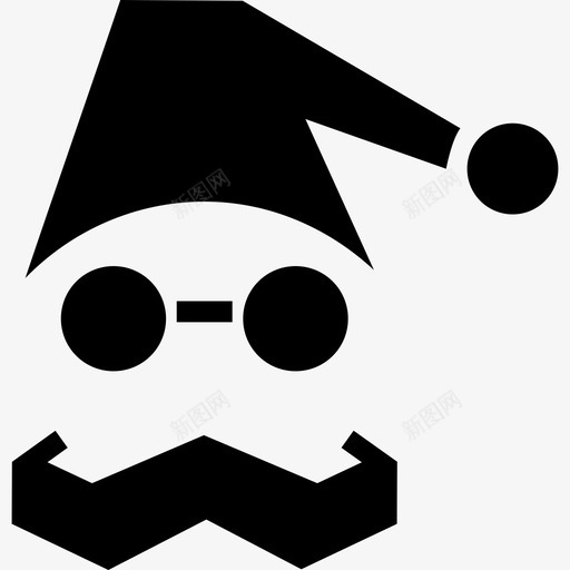 圣诞老人服装帽子图标svg_新图网 https://ixintu.com 假日 十二月 圣诞老人 圣诞节 帽子 服装 眼镜 礼物 驯鹿