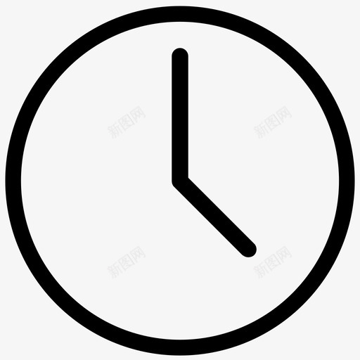 时钟早手图标svg_新图网 https://ixintu.com 小时 手 手表 挂钟 早 时钟 时间 晚 秒 线图标