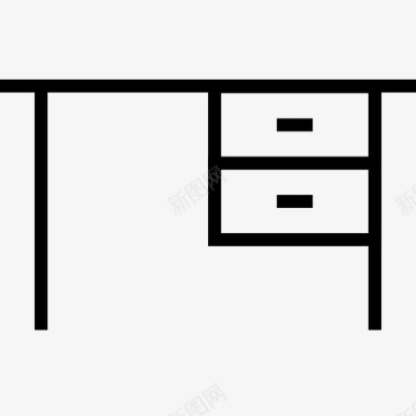 桌子电脑桌家具图标图标